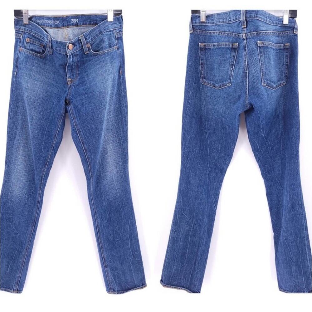 J. Crew Skinny Medium Wash Vintage Matchstick Jeans 28R